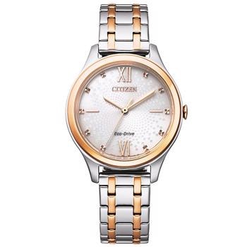 Eco-Drive Tofarvet stål Solar Quartz Dame ur fra Citizen, EM0506-77A